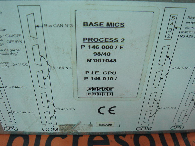 MICS BASE MICS PROCESS2 P146000 / E98 / 40 N°001048 P.I.E.CPU